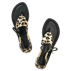 Luxtrada Sandals. Beverly Hills. Leopard The Cici